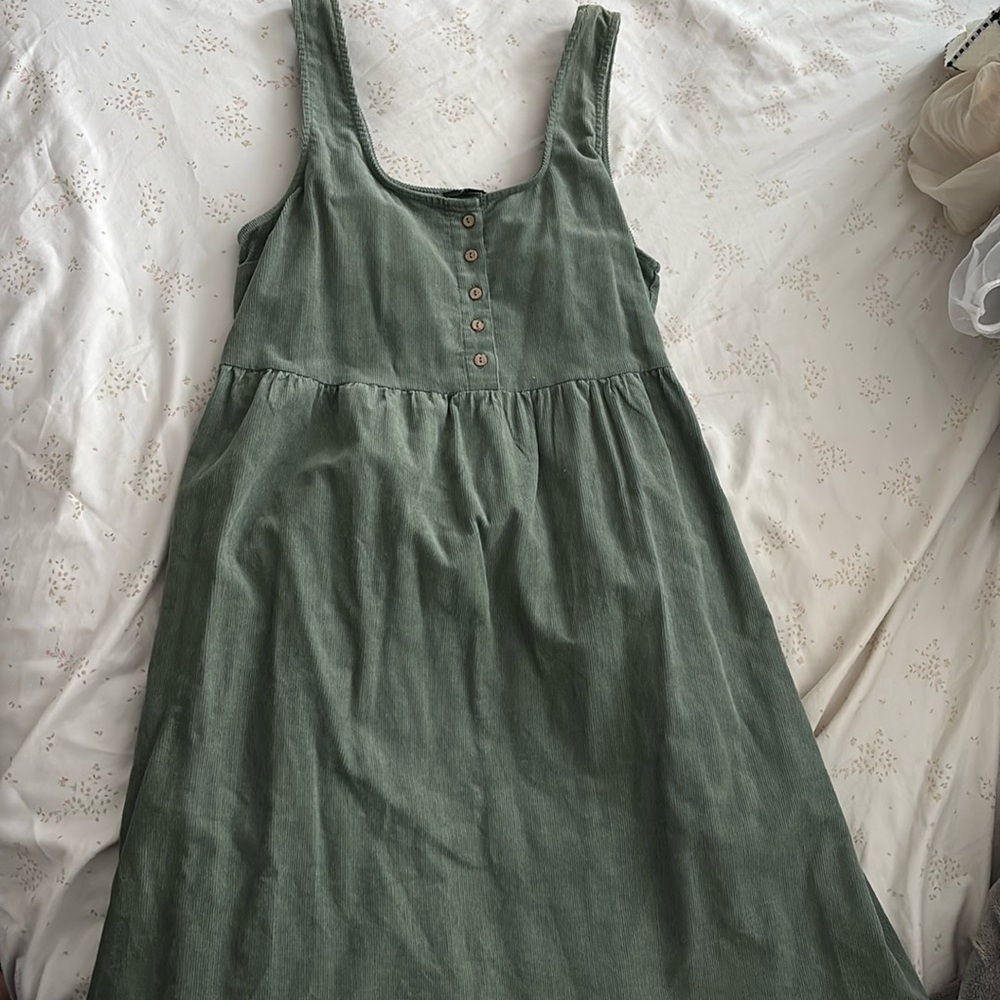 Wishlist green corduroy dress